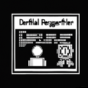 DALLE2-Logo Csharp, pixel art, black and white